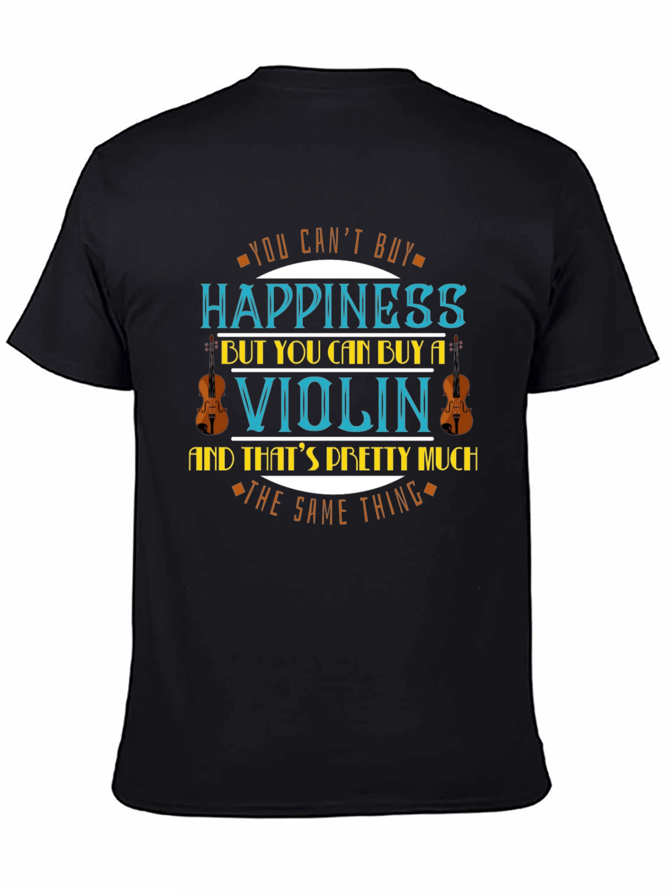Black Violin Happiness T-Shirt - Music Lover Tee view 4