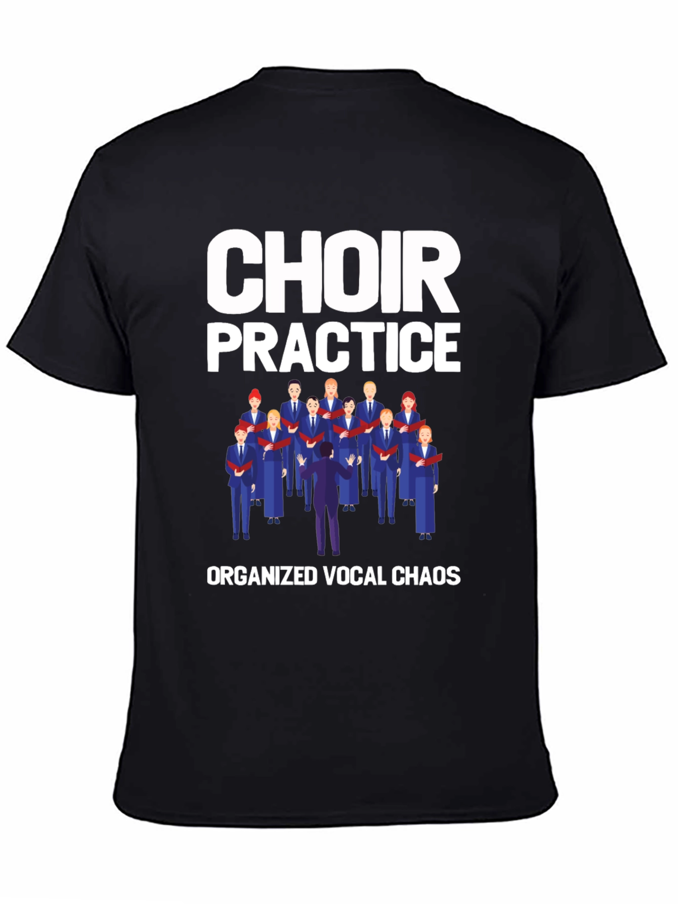 Black Choir Practice Graphic T-Shirt view 4