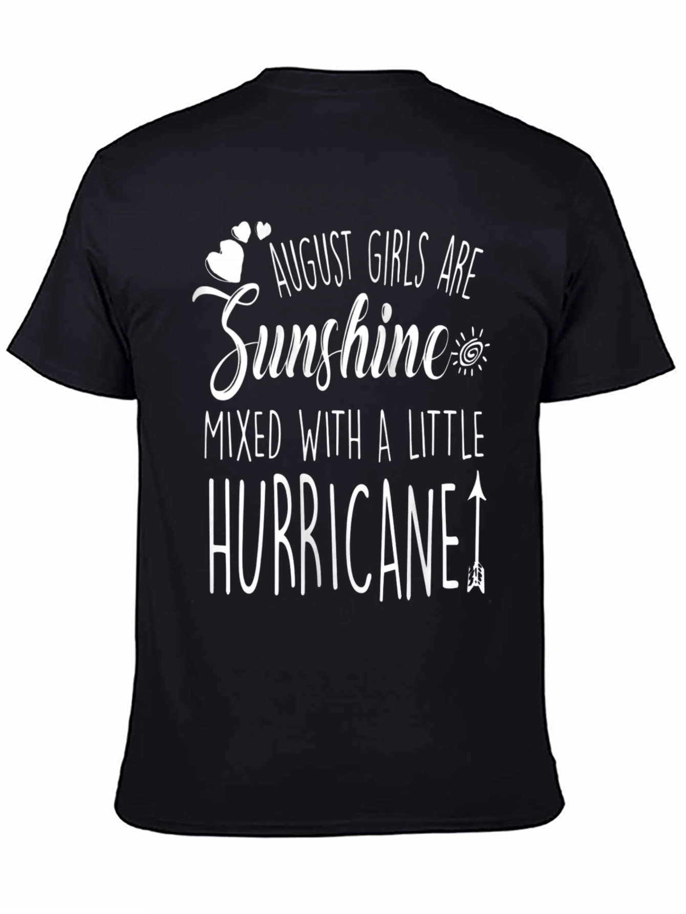 August Girls Sunshine Hurricane Black T-Shirt - 4