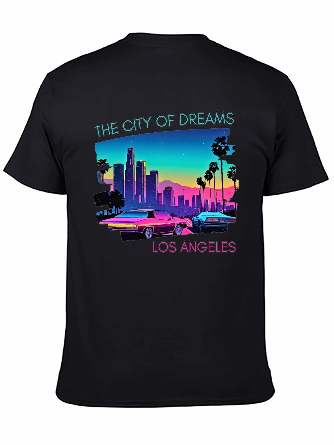 Retro Los Angeles Graphic T-Shirt - 4