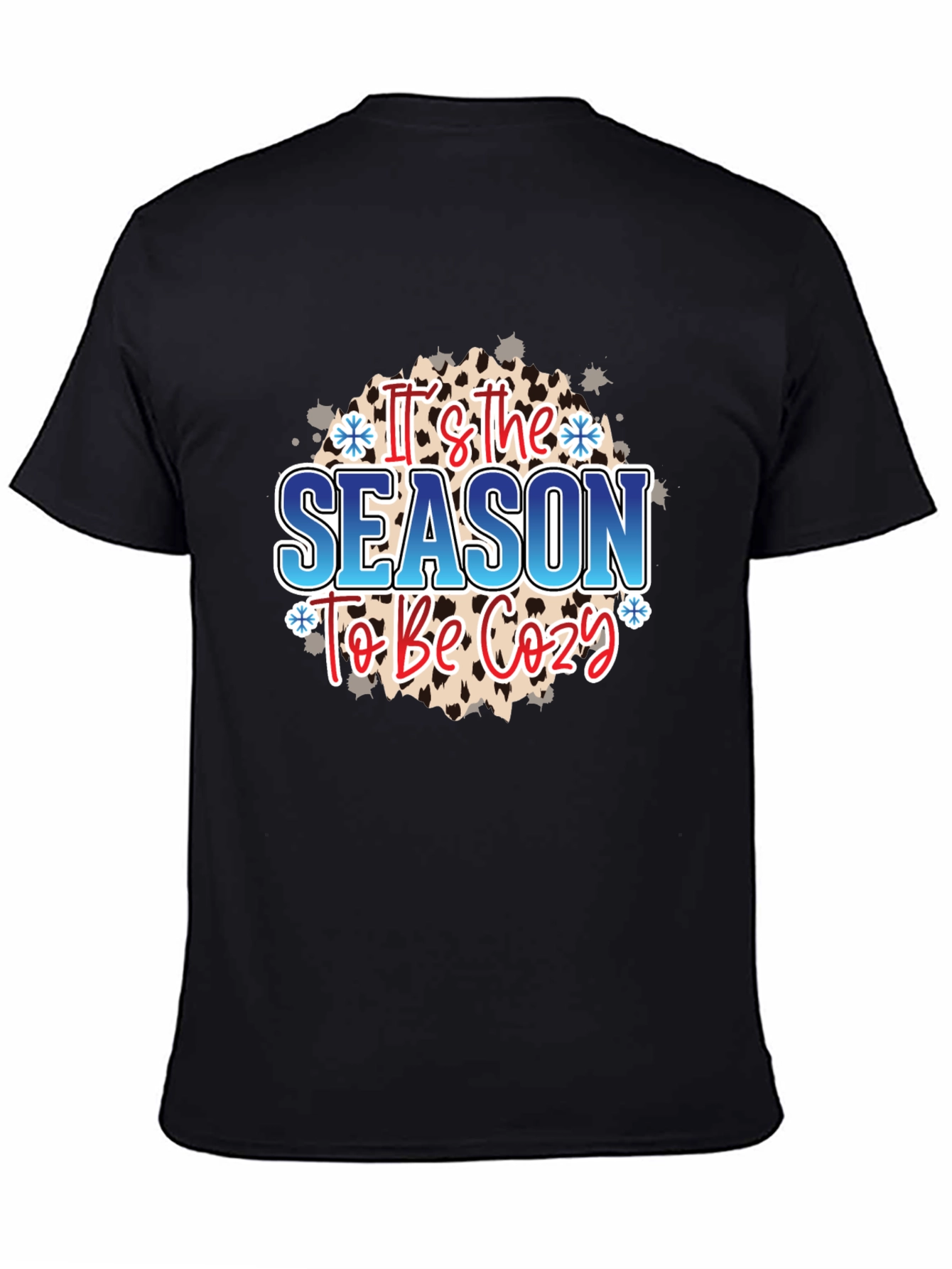 Black It's the Season to Be Cozy T-Shirt view 4