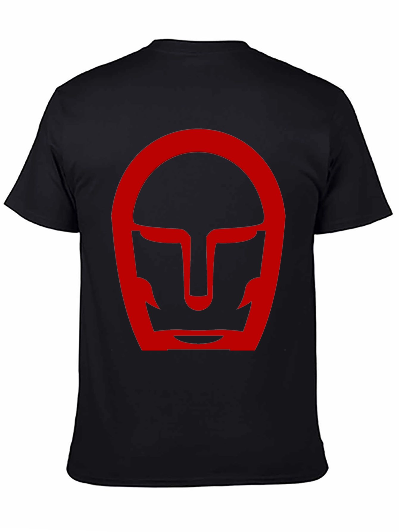 Black Red Helmet Graphic Black T-Shirt view 4