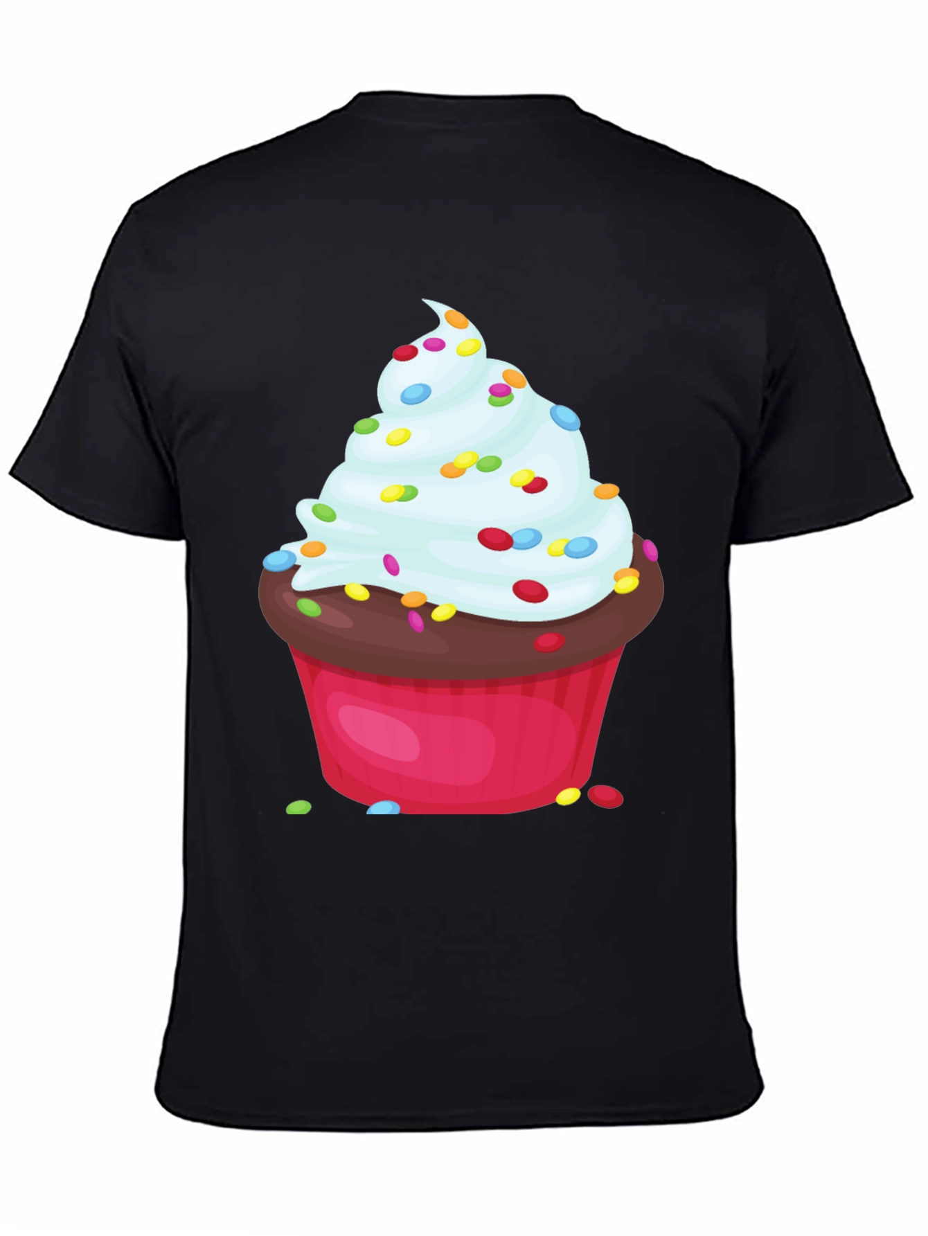 Black Cupcake Graphic T-Shirt - Sweet Treat Tee view 4