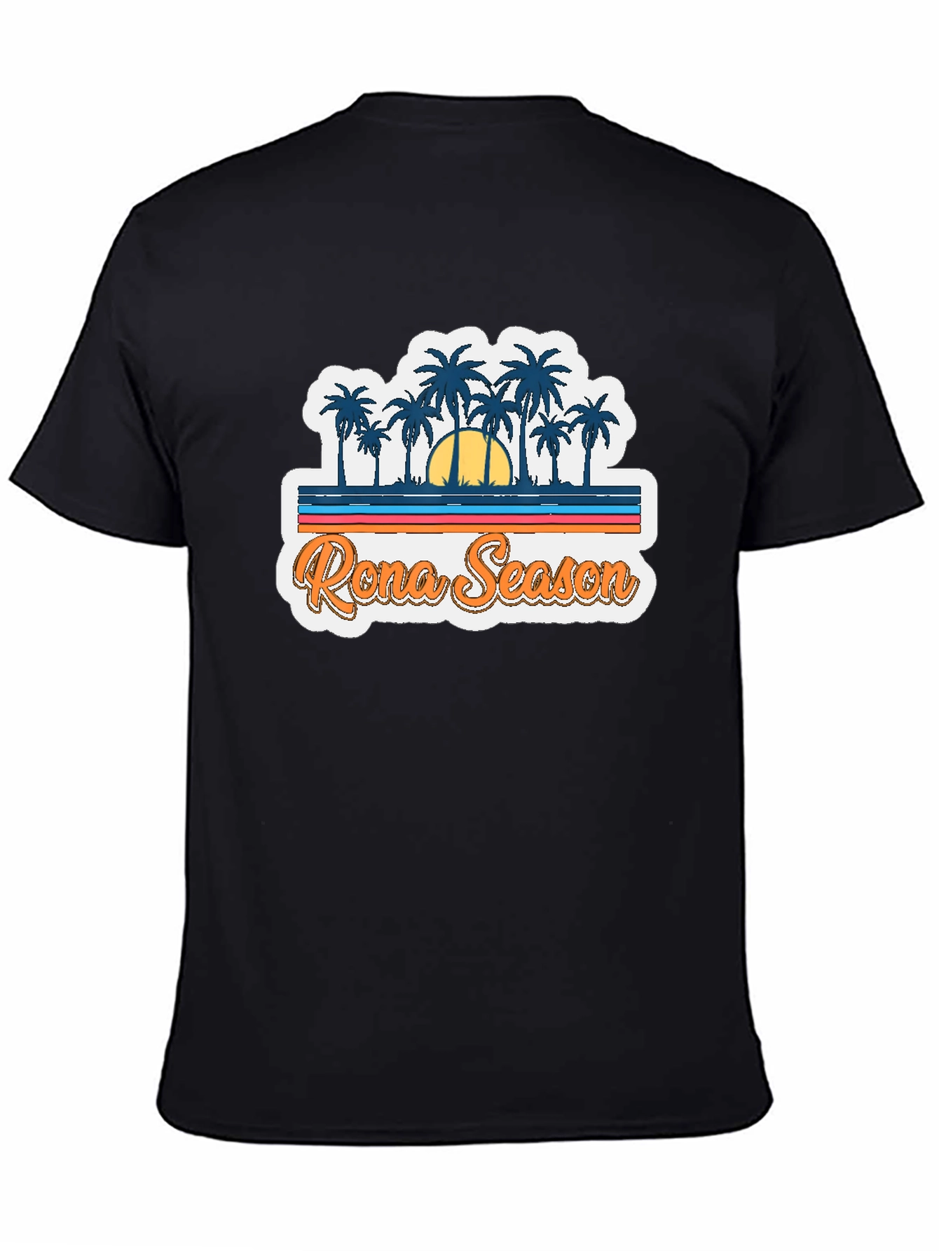 Black Rona Season Palm Tree Graphic Tee view 4