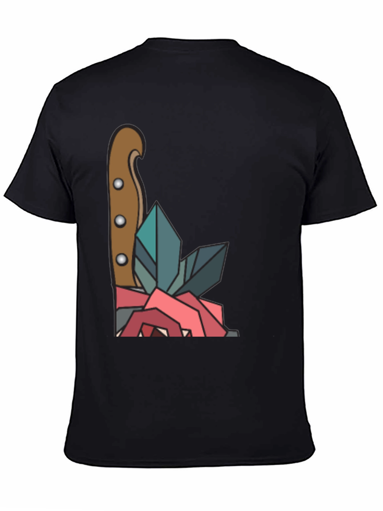 Rose & Crystal Dagger Graphic Tee - 4