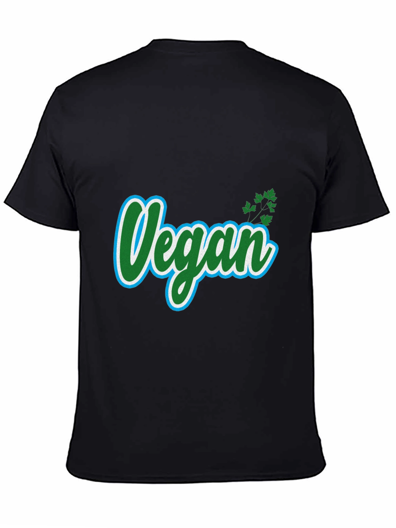 Black Vegan T-Shirt - Plant-Based Lifestyle view 4
