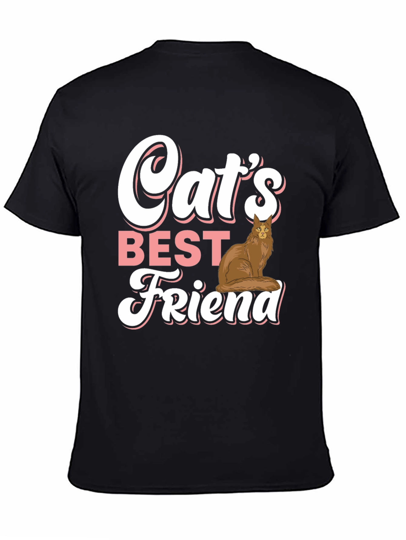 Black Cat's Best Friend Graphic Tee - Soft Cotton Comfort view 4
