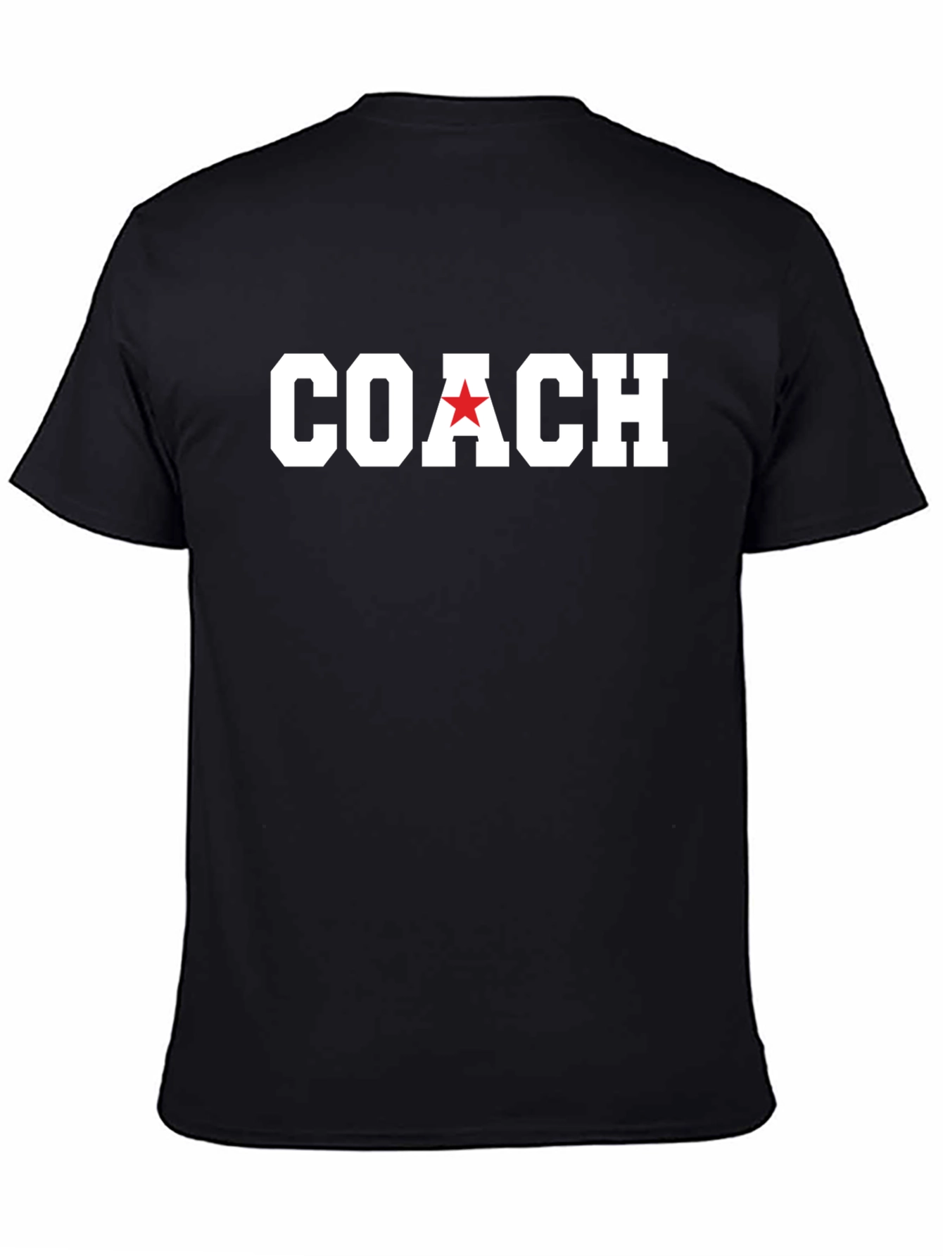 Black Coach T-Shirt with Red Star view 4