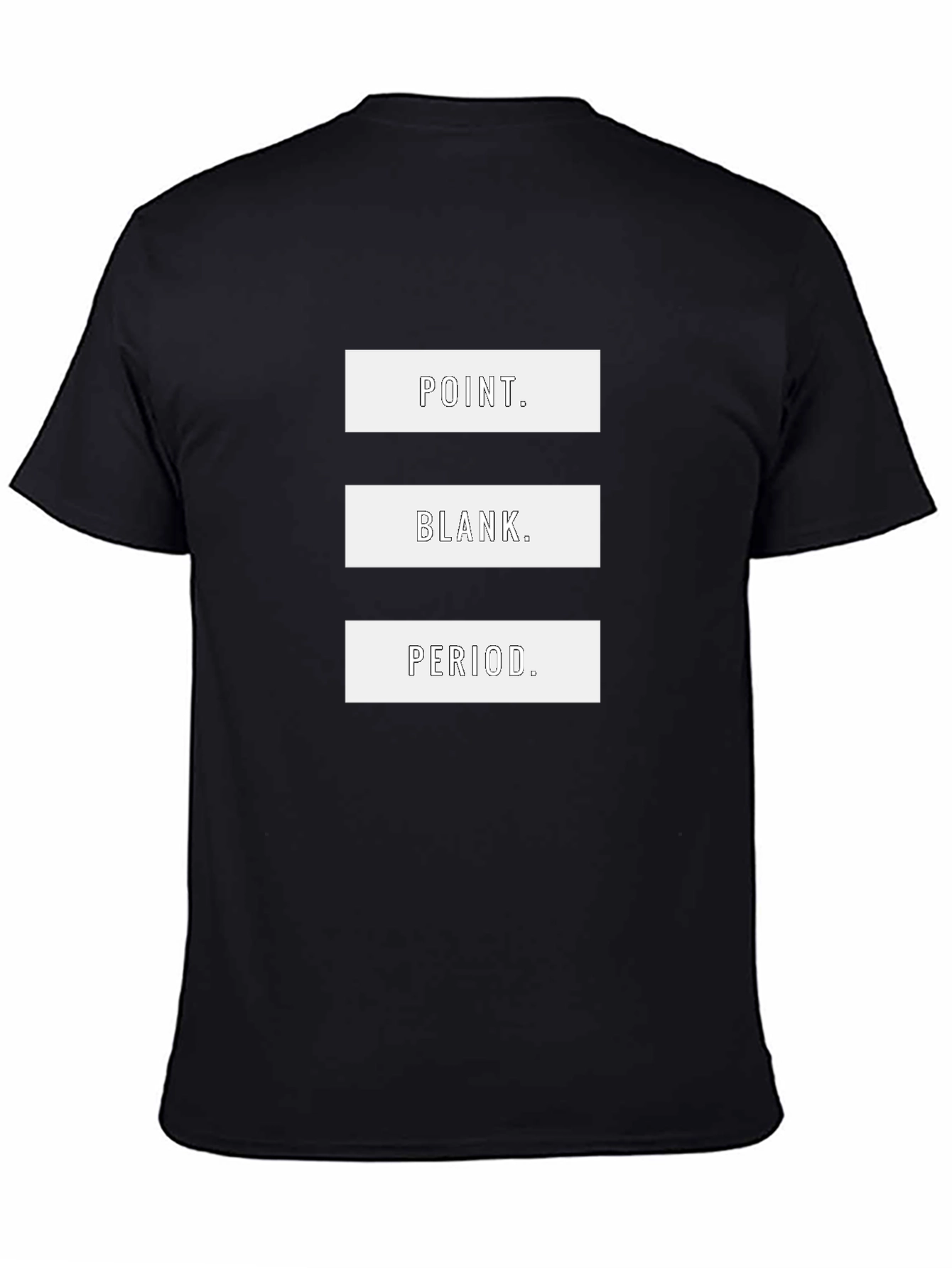 Black Point. Blank. Period. Graphic T-Shirt - Casual Style view 4