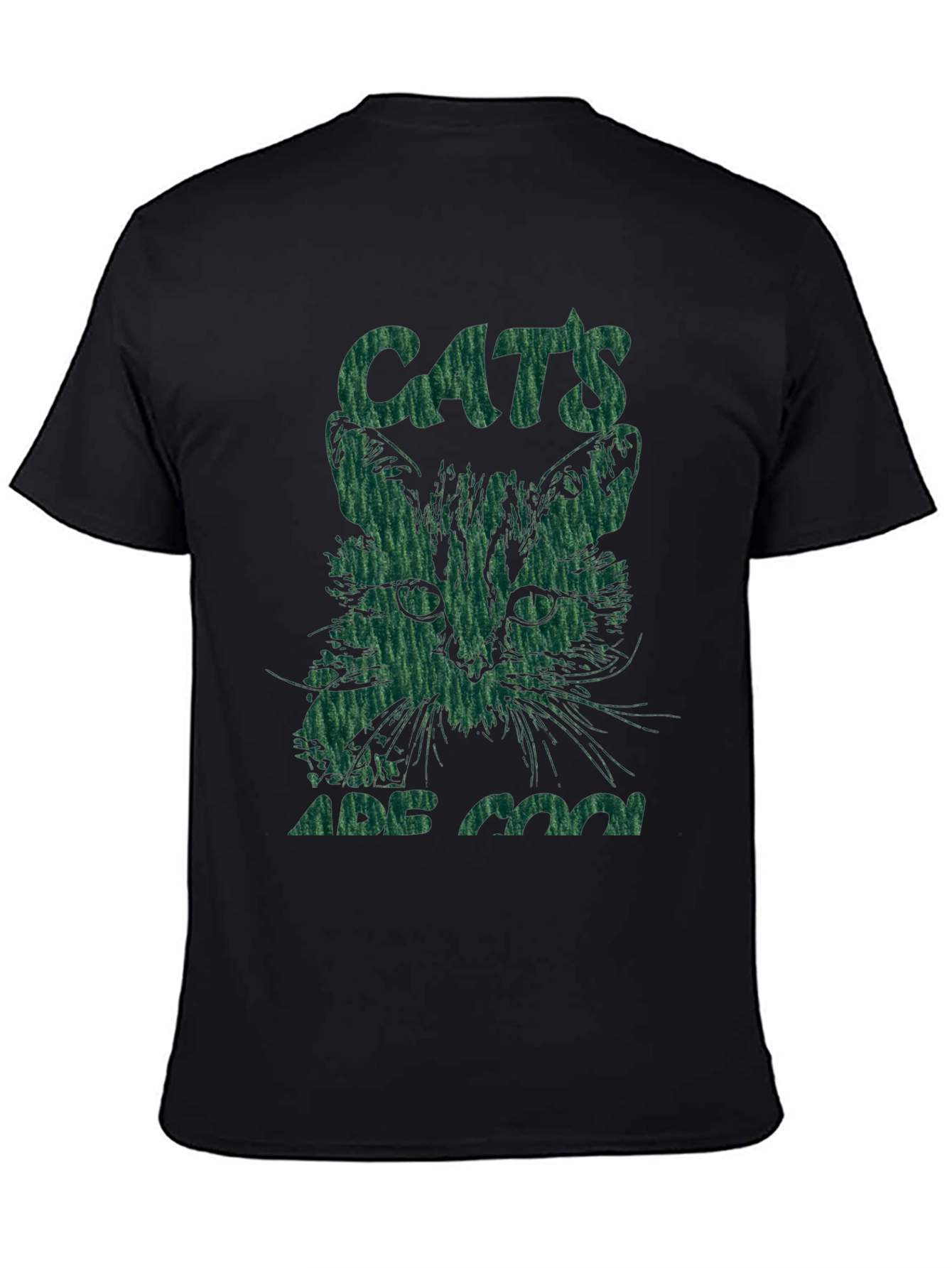 Black Cool Cats Graphic T-Shirt view 4