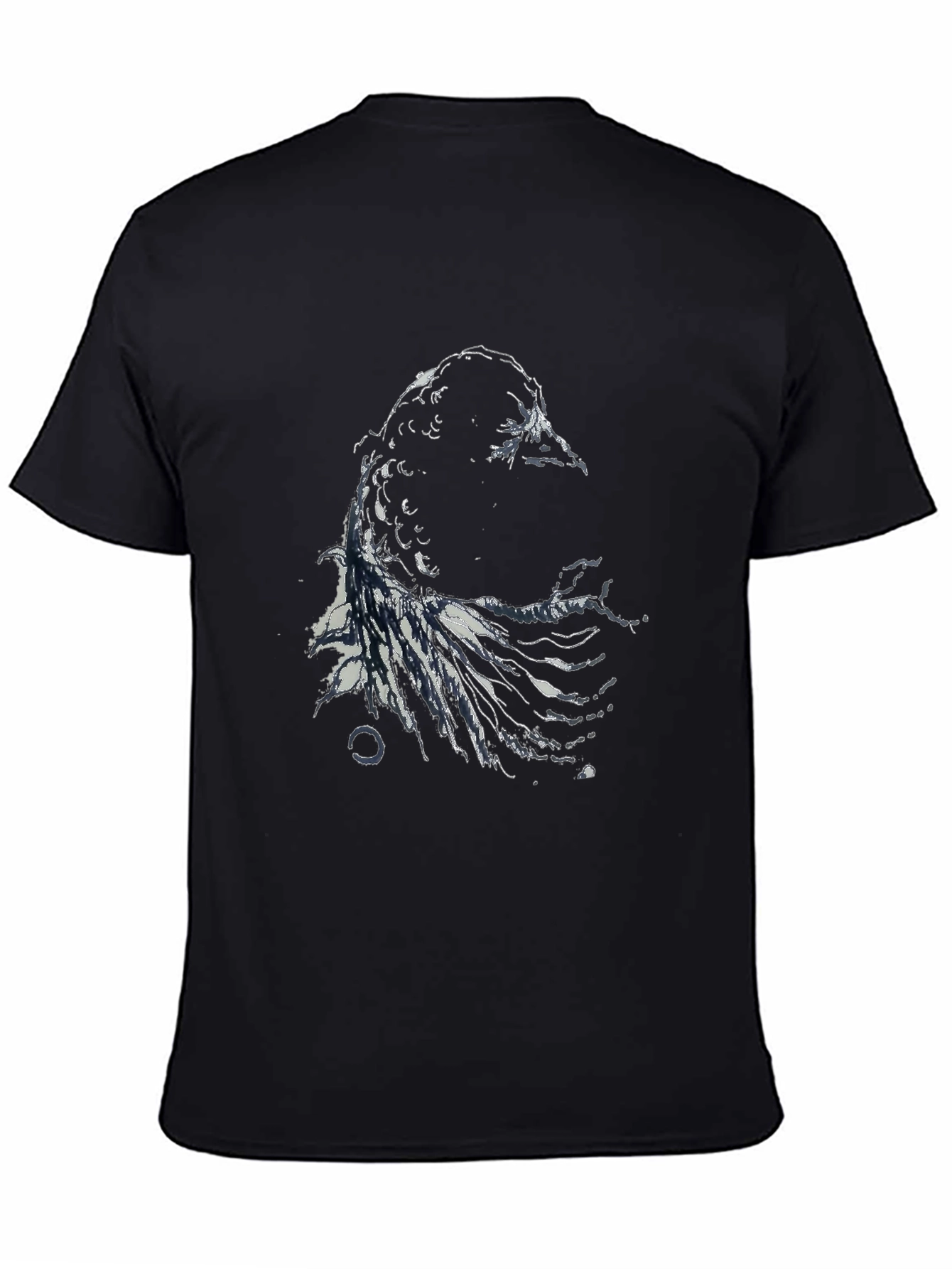 Black Raven Graphic Black T-Shirt view 4