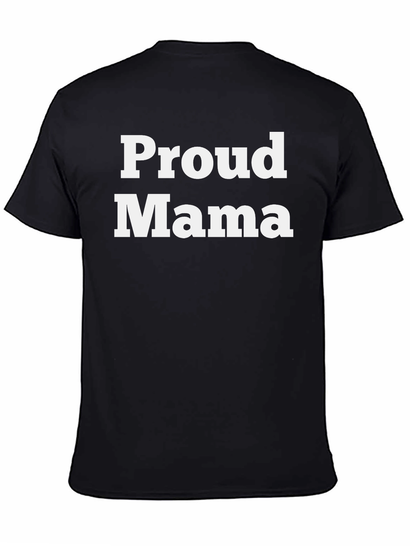 Black Proud Mama Graphic T-Shirt - Black view 4