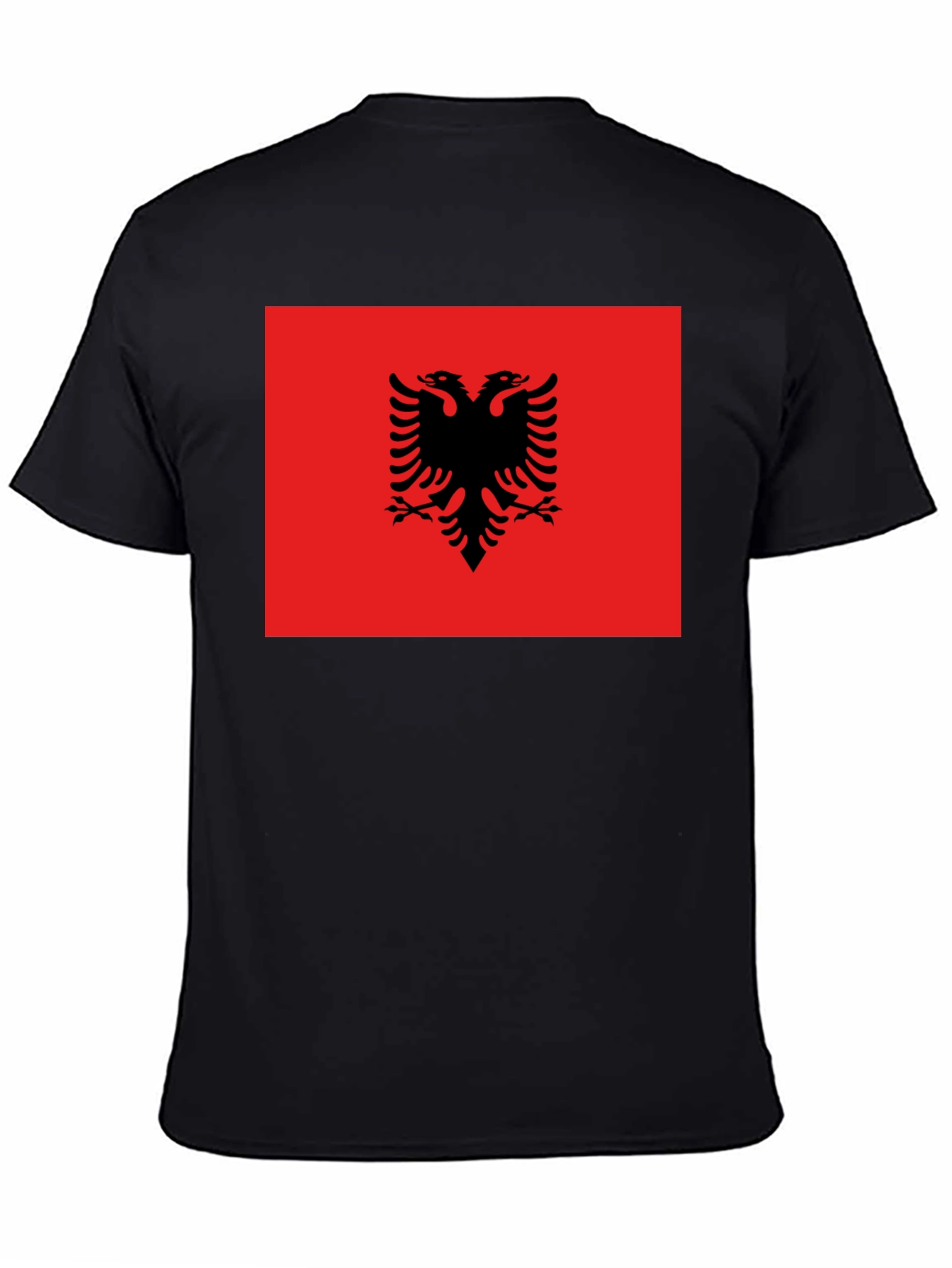 Albania Flag T-Shirt - Double Headed Eagle Design - 4