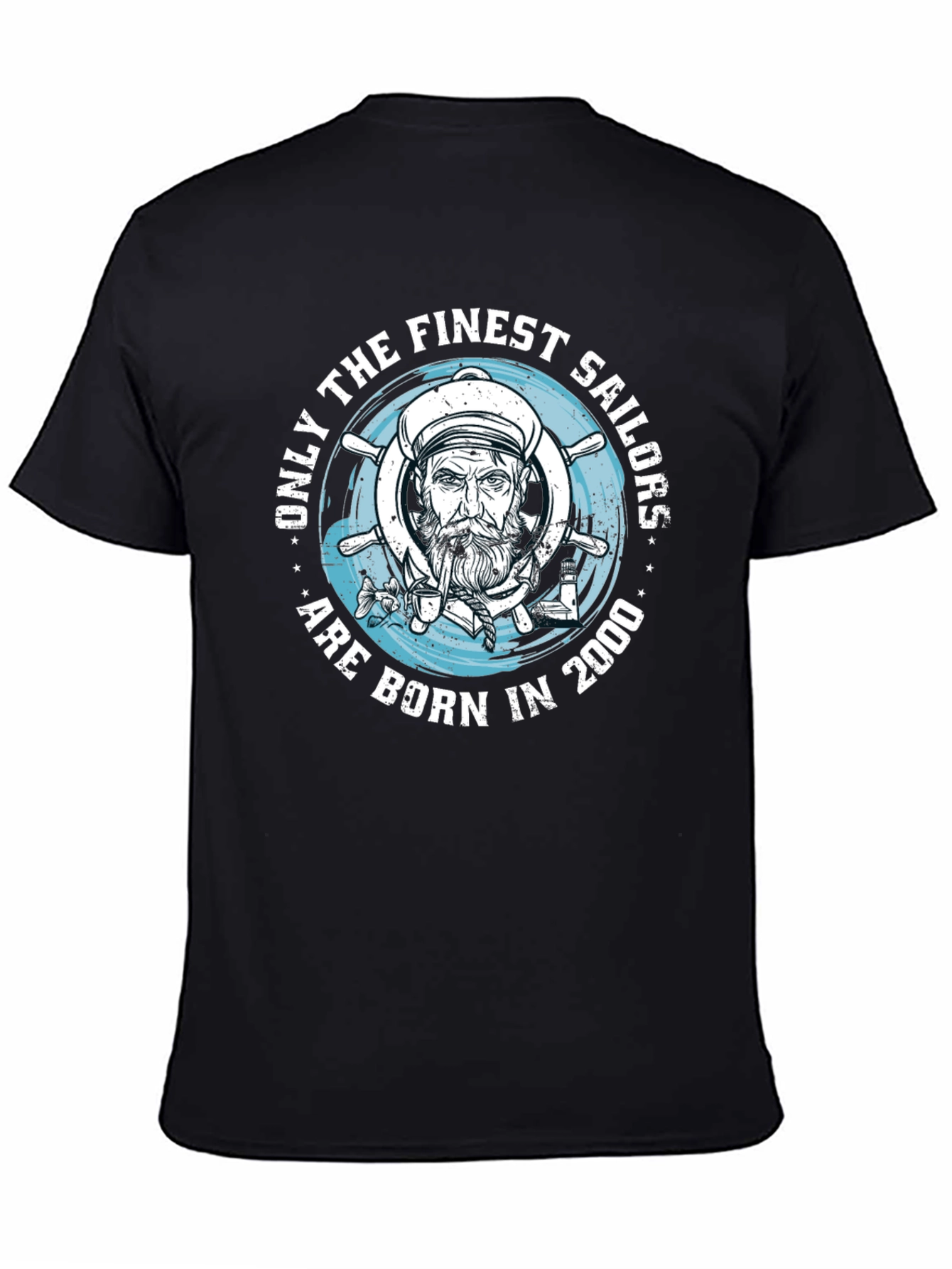 Black Finest Sailors Born in 2000 Graphic Tee view 4