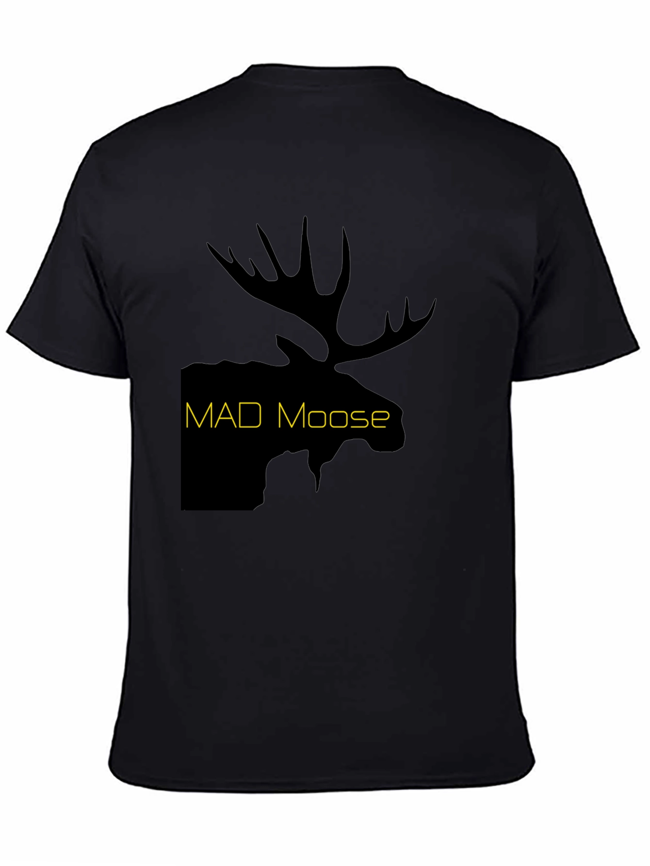 Black Mad Moose Graphic T-Shirt - Black view 4