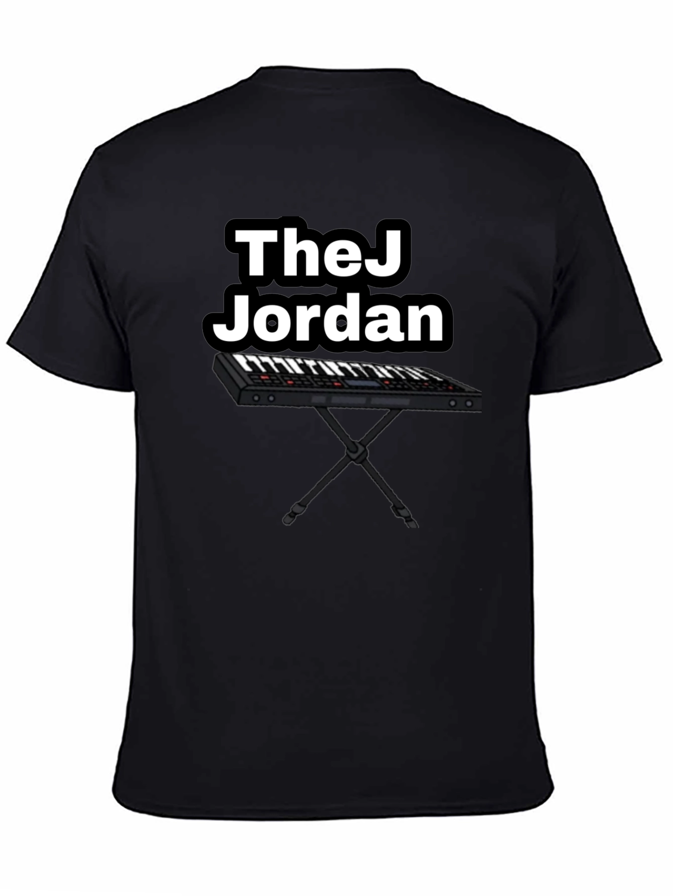 Black TheJ Jordan Keyboard Graphic Tee - Black view 4