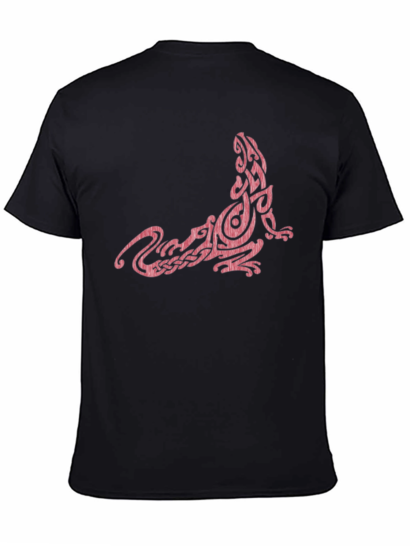 Black Celtic Lizard Graphic Tee - Black view 4