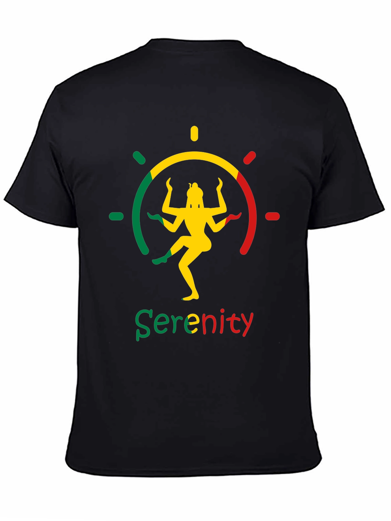 Black Serenity Dance Graphic T-Shirt view 4