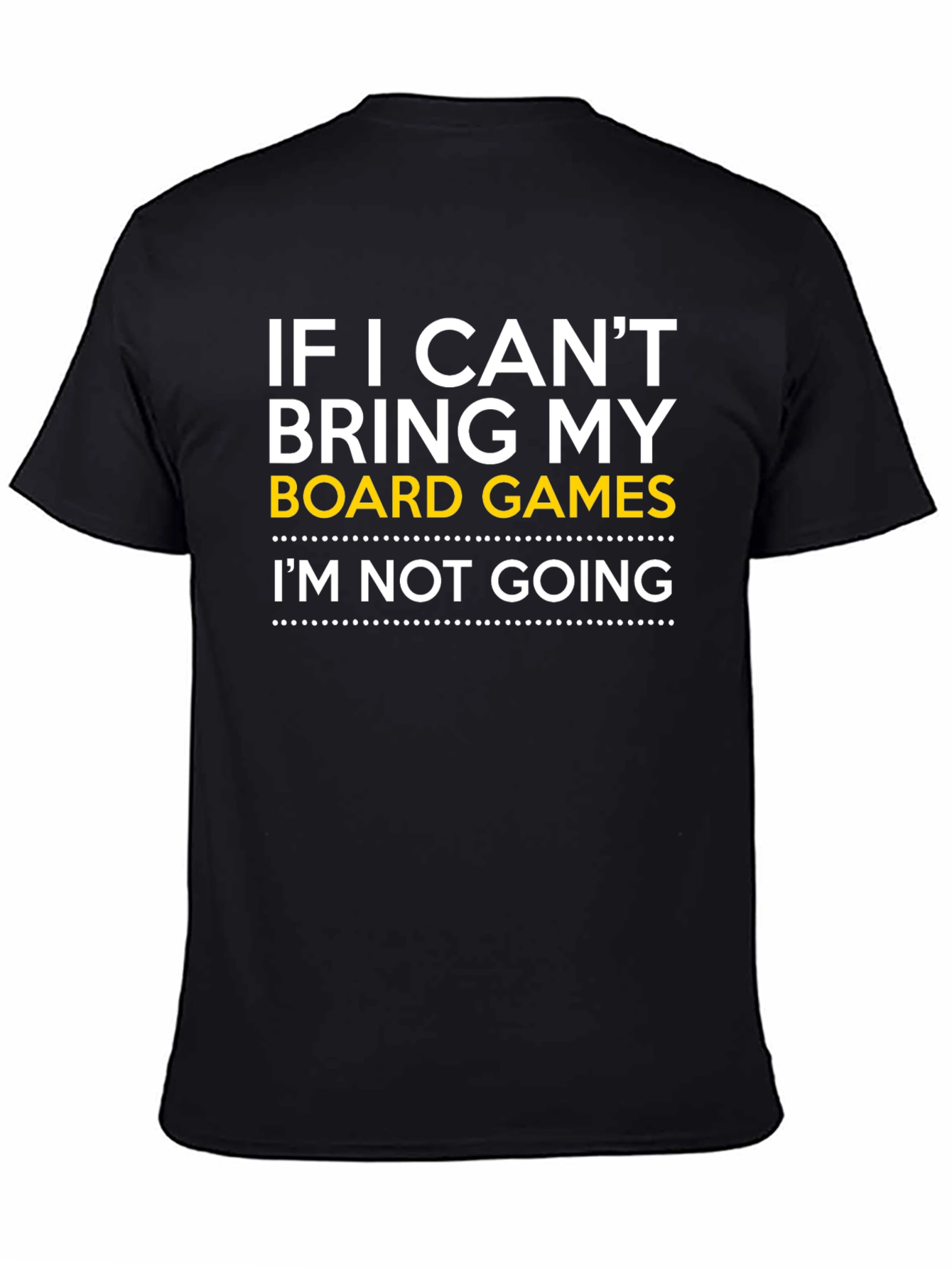 Black Board Games Graphic T-Shirt - Gamer Apparel view 4