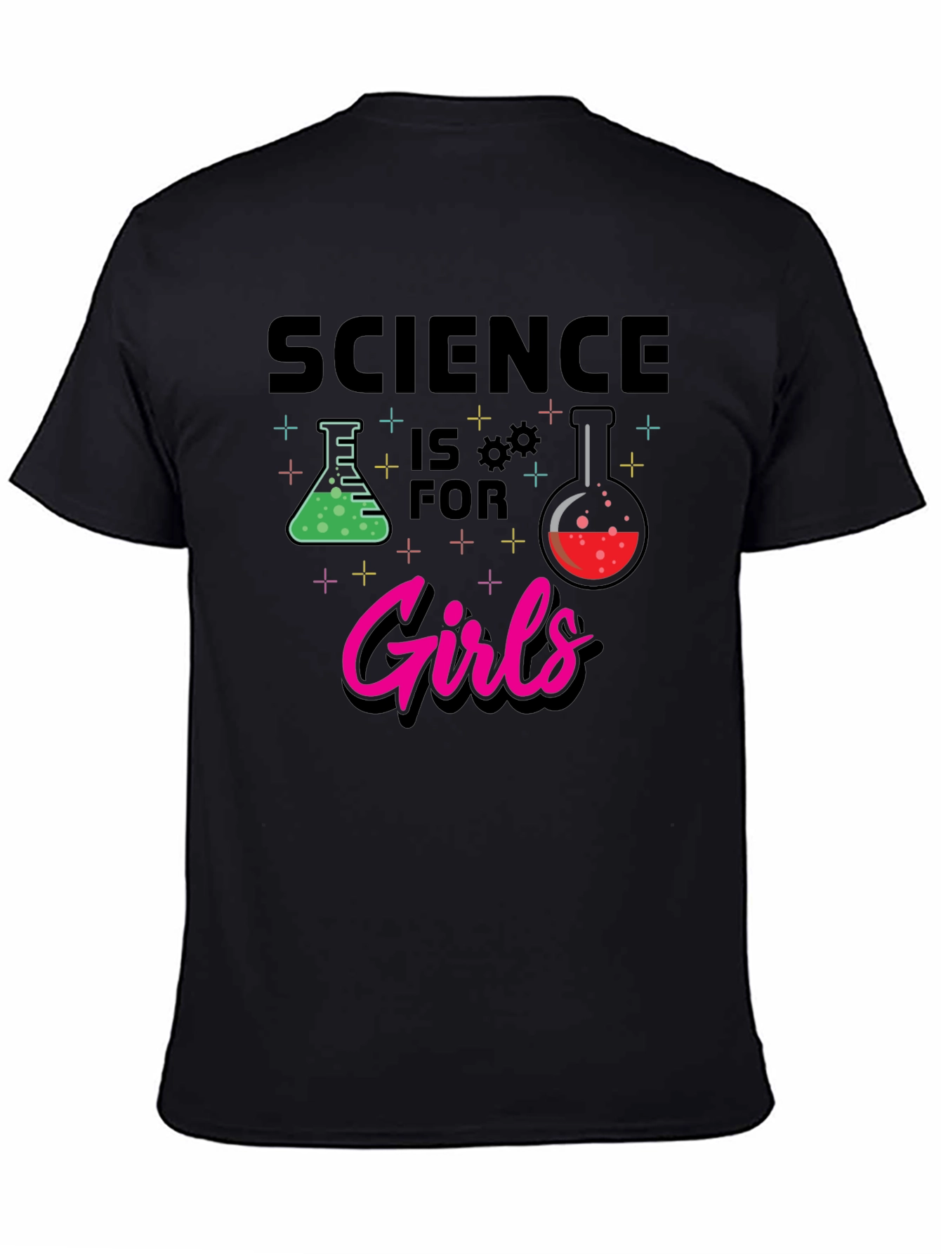 Black Science is for Girls T-Shirt view 4