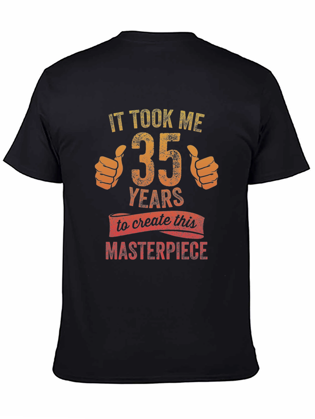 Black 35 Years Masterpiece Graphic Tee - Black view 4