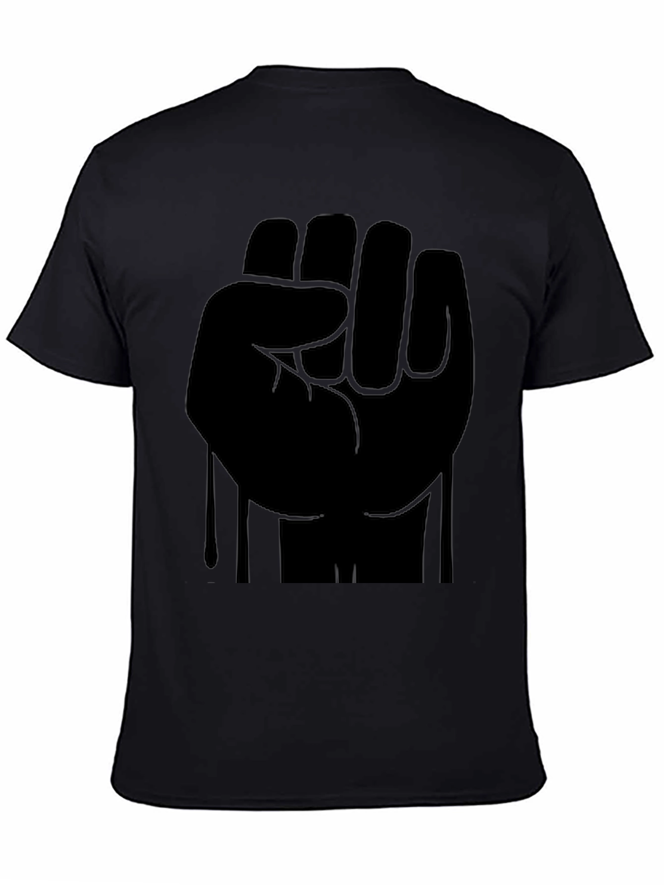 Black Black Fist Graphic T-Shirt - Solidarity Statement Tee view 4