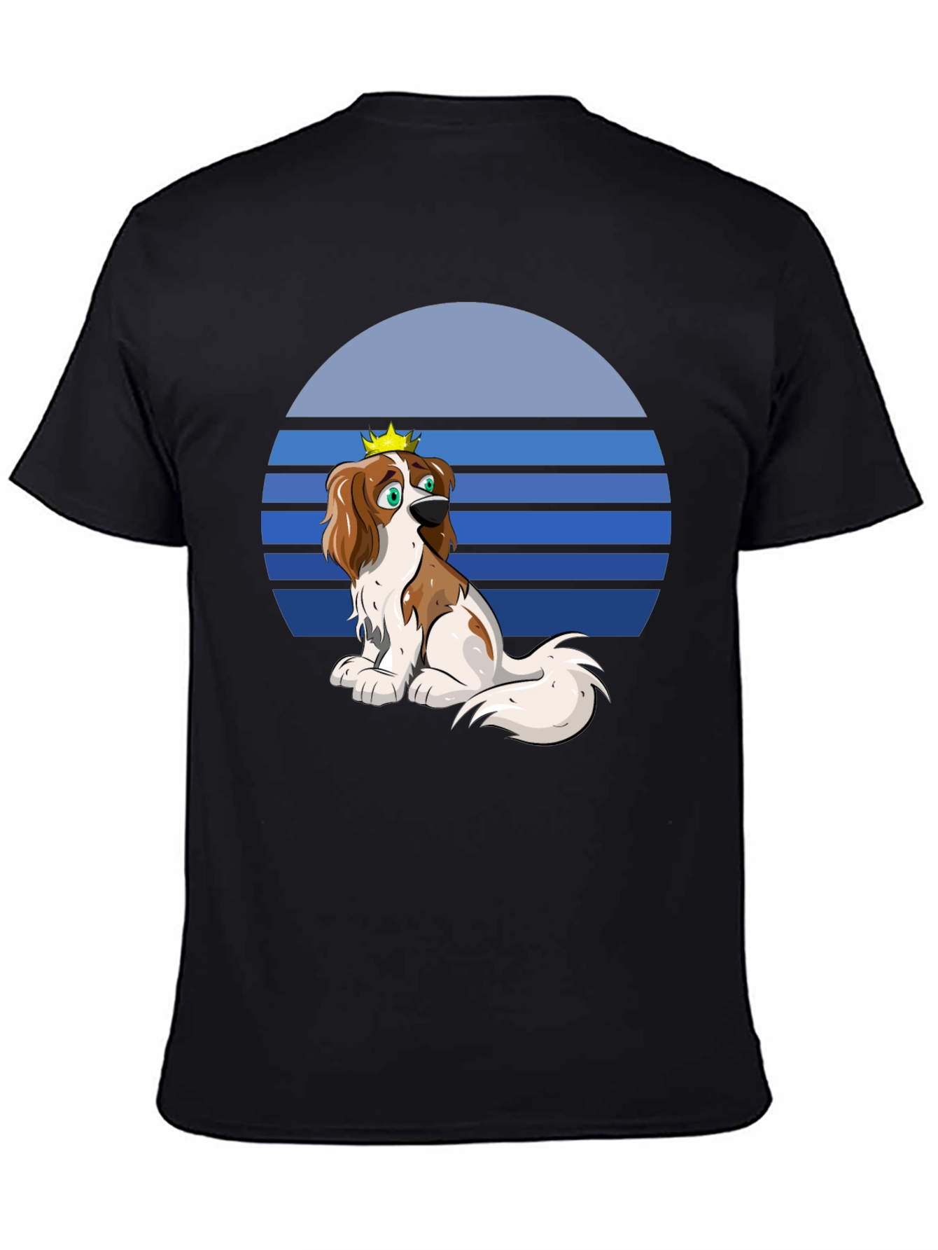Black Dog King Graphic Tee - Fun Novelty Design view 4