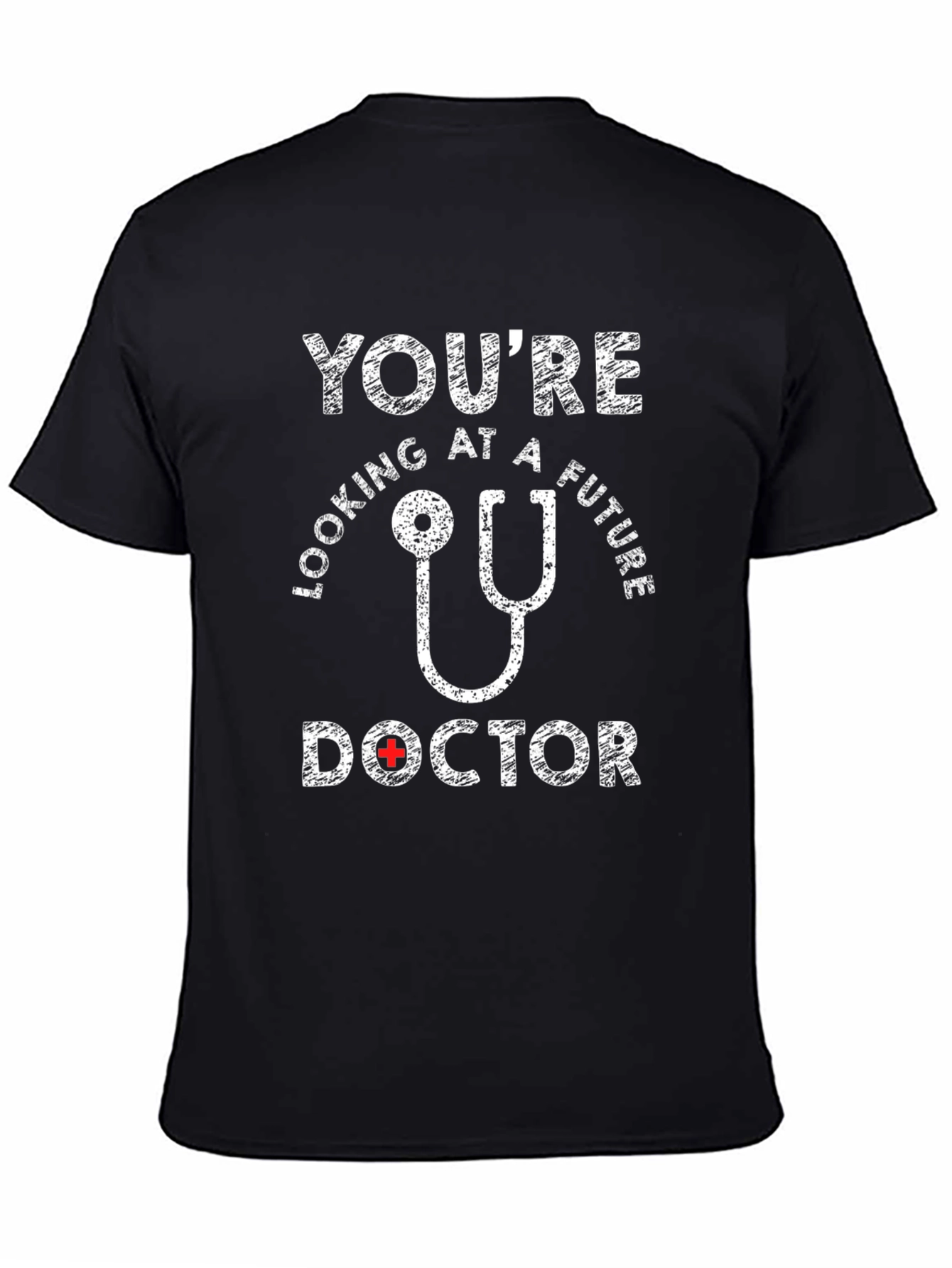 Black Future Doctor T-Shirt - Medical Student Gift view 4