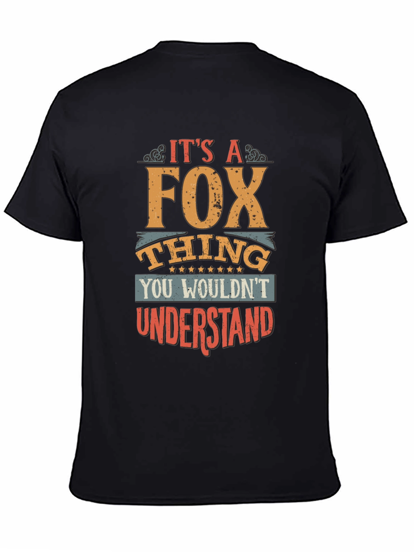 Black It's a Fox Thing T-Shirt view 4