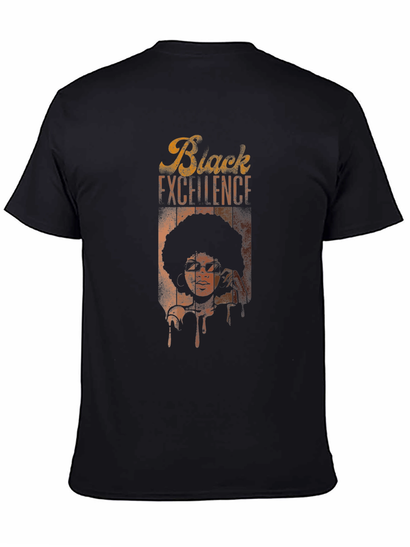 Black Black Excellence Graphic T-Shirt view 4