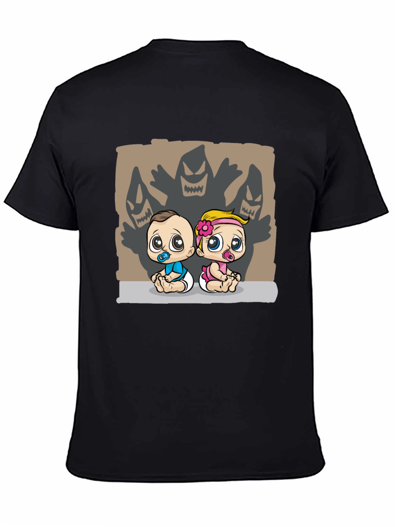 Black Baby Monster Shadow T-Shirt view 4