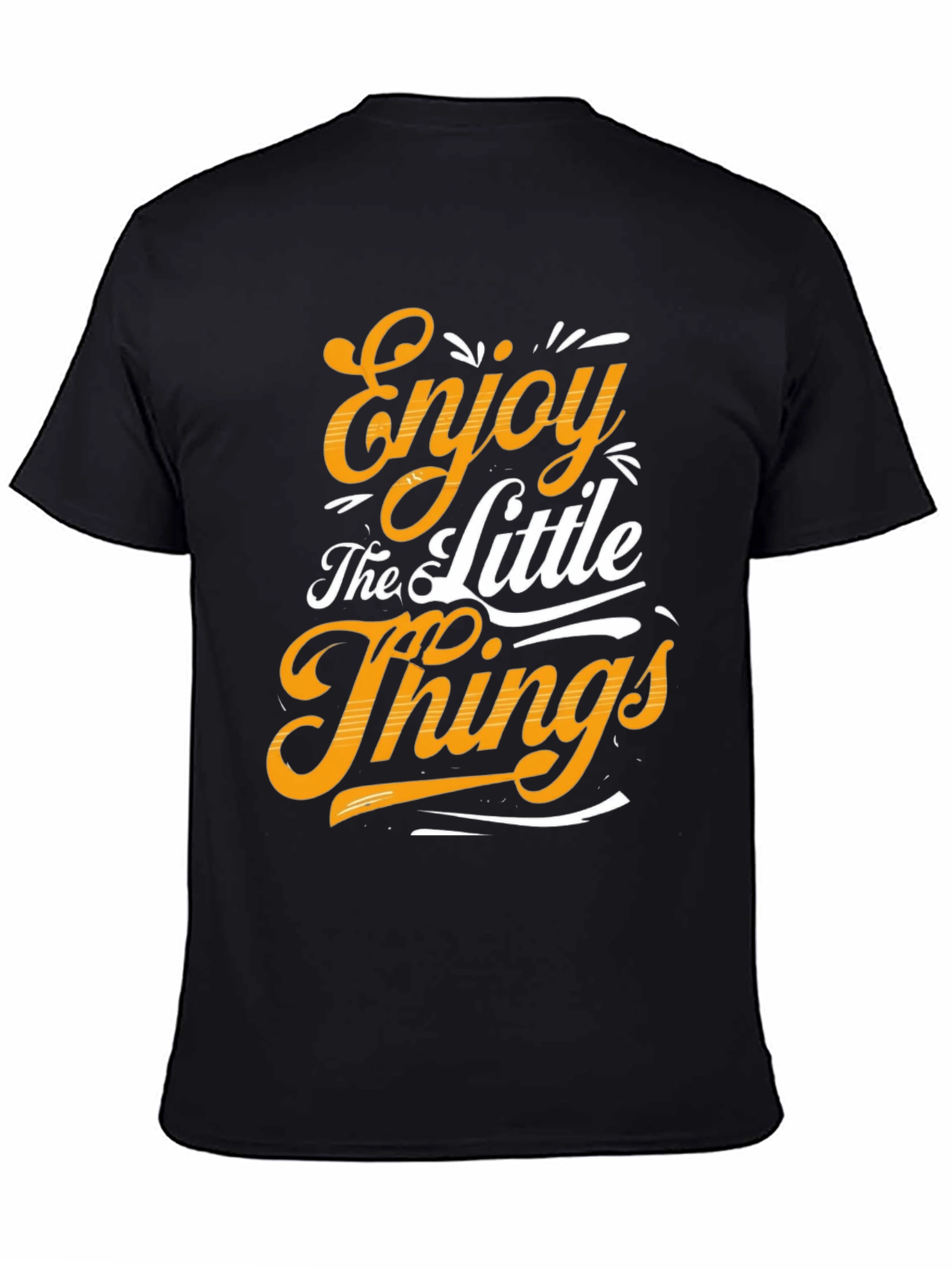Black Enjoy the Little Things Graphic Tee view 4
