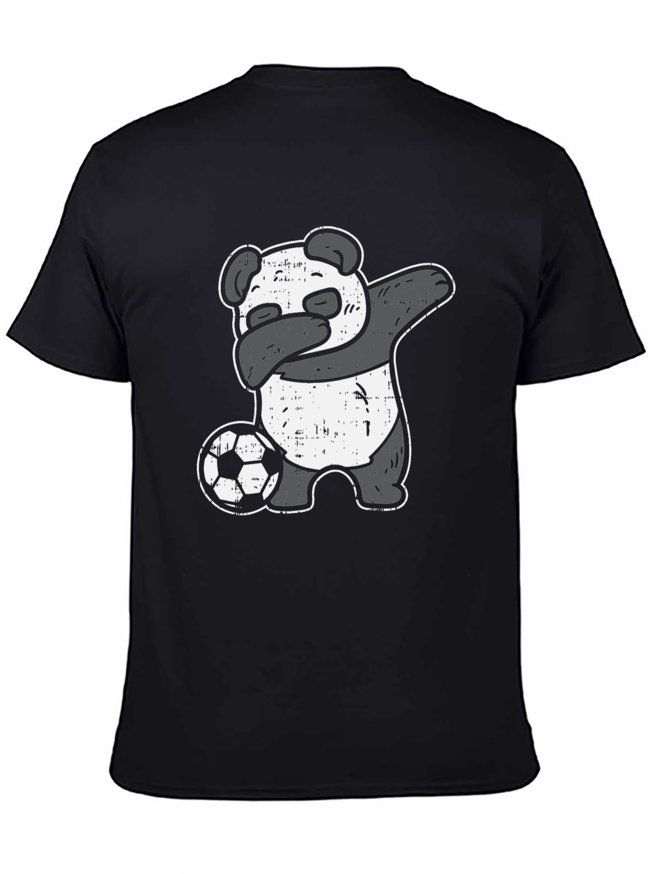 Black Panda Soccer Dab T-Shirt view 4