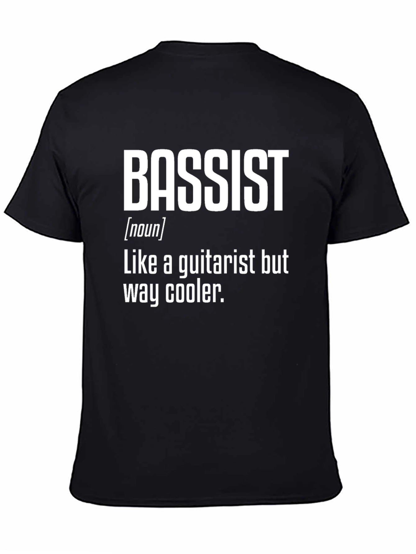 Black Bassist Definition Graphic T-Shirt view 4