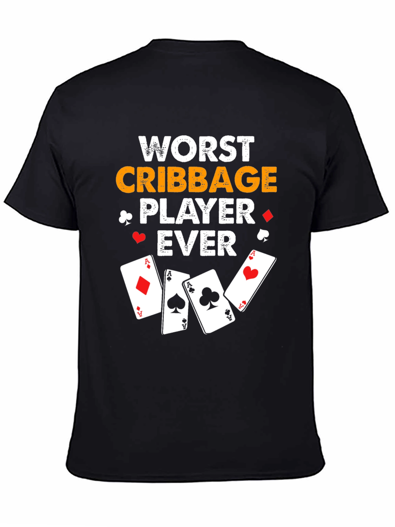 Black Worst Cribbage Player Ever T-Shirt view 4