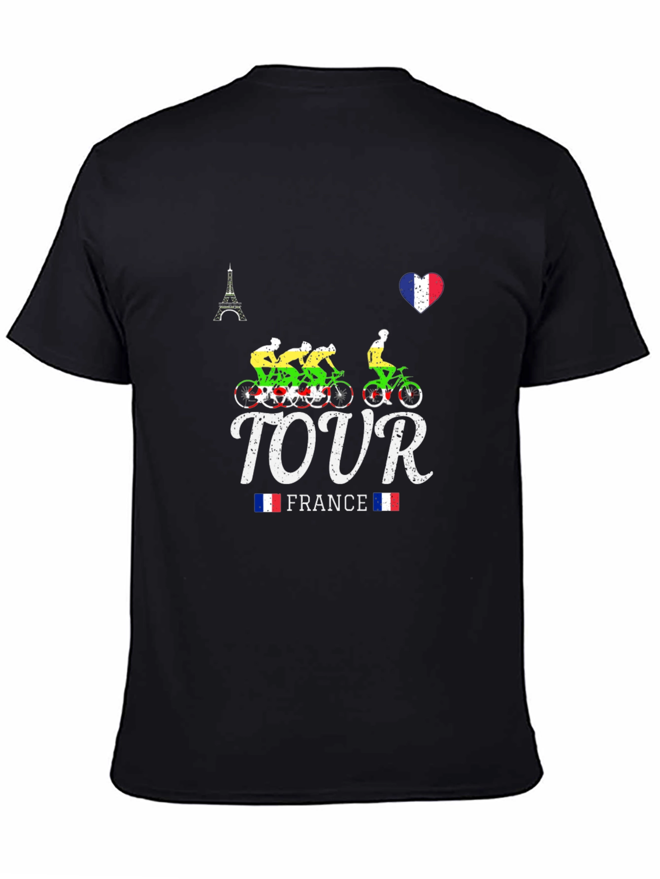 Black Tour de France Graphic T-Shirt view 4