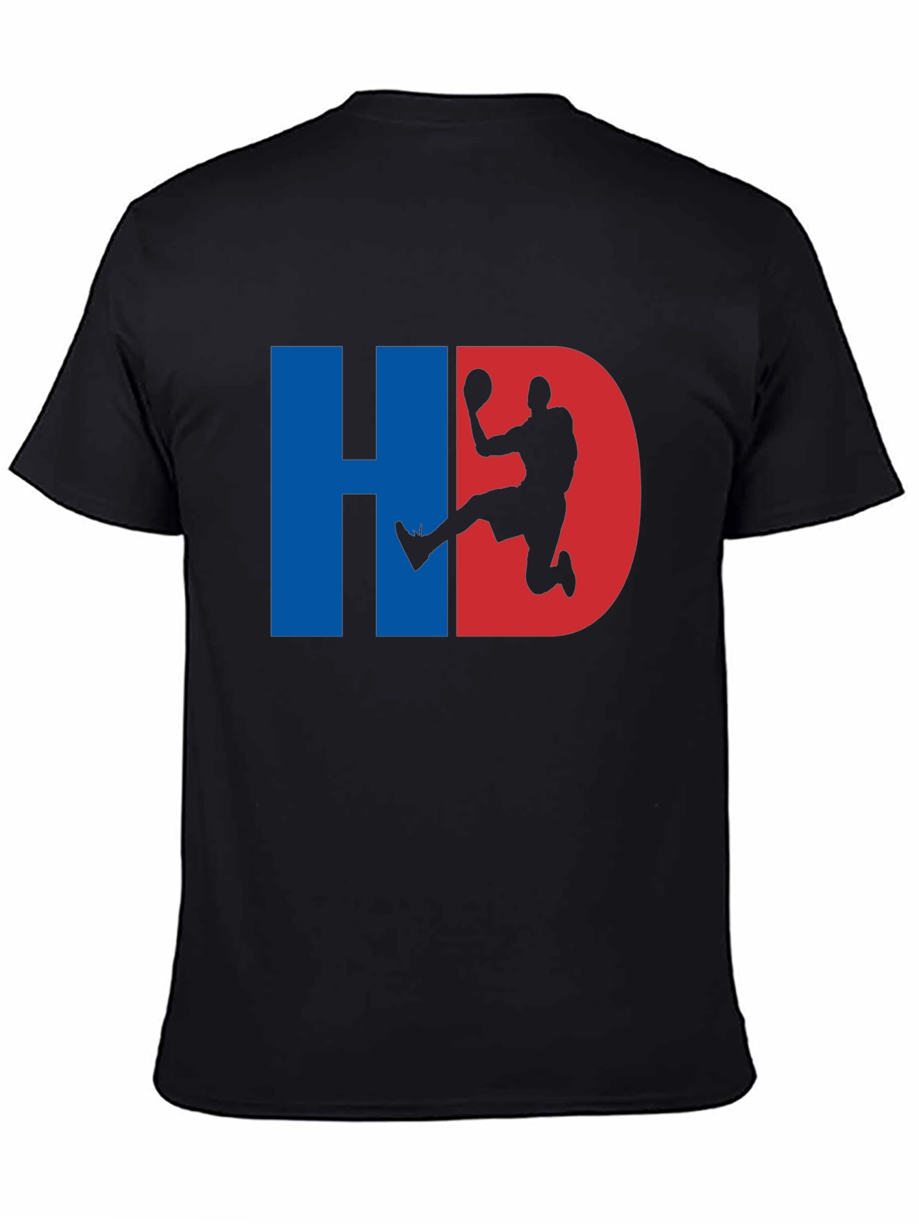 Black HD Basketball Graphic Tee - Black view 4