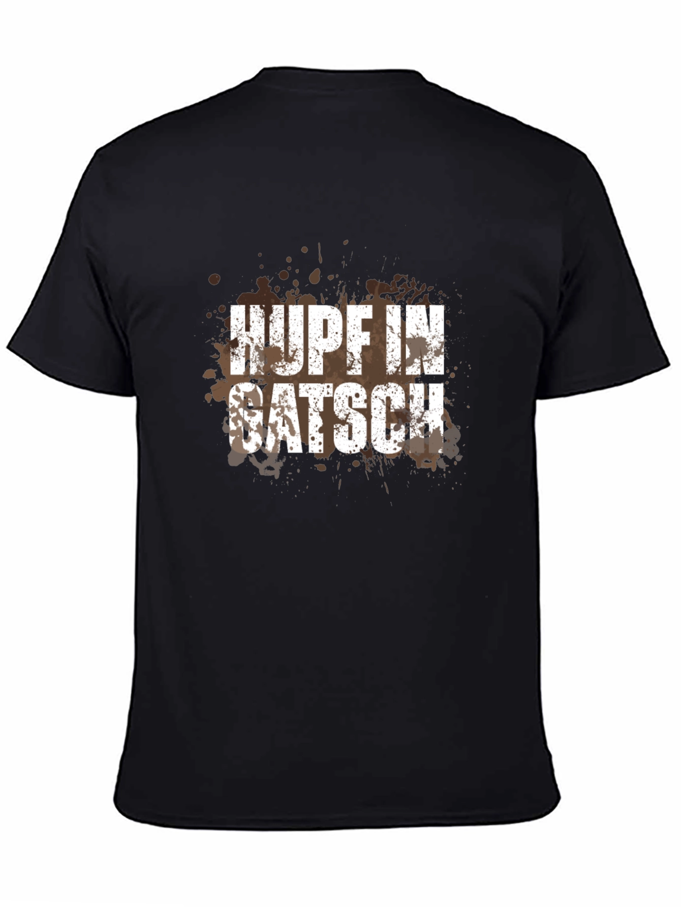 Hupf In Gatsch Men's Black Graphic T-Shirt - 4