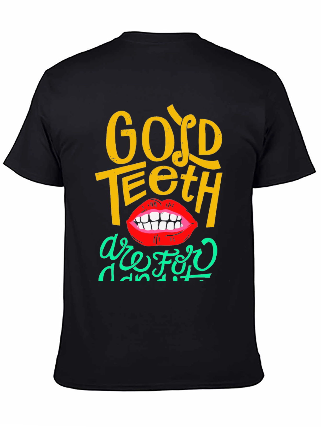 Black Good Teeth T-Shirt - Fun Dental Humor Tee view 4