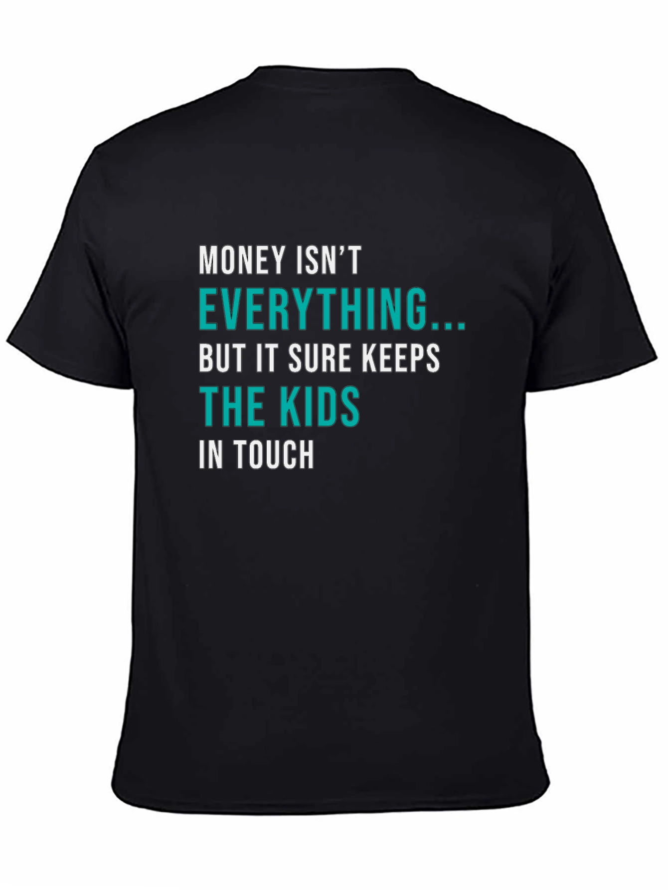 Black Funny Money Kids T-Shirt view 4