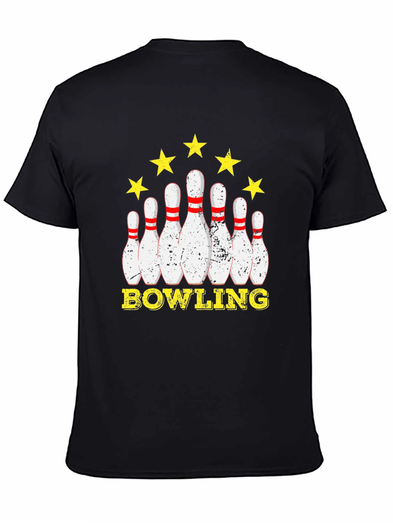 Black Bowling Star Graphic T-Shirt view 4
