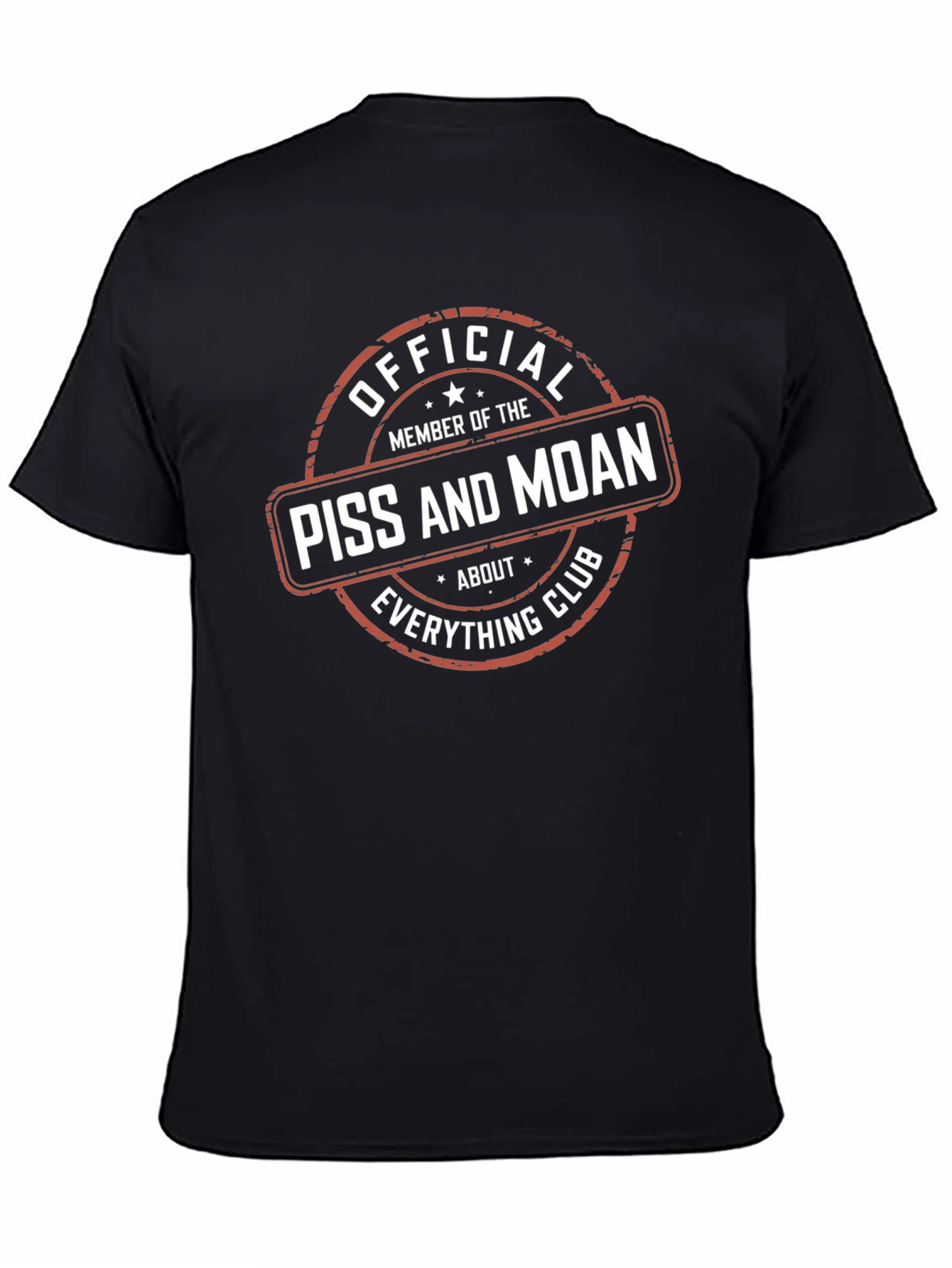 Black Official Piss and Moan Club T-Shirt view 4