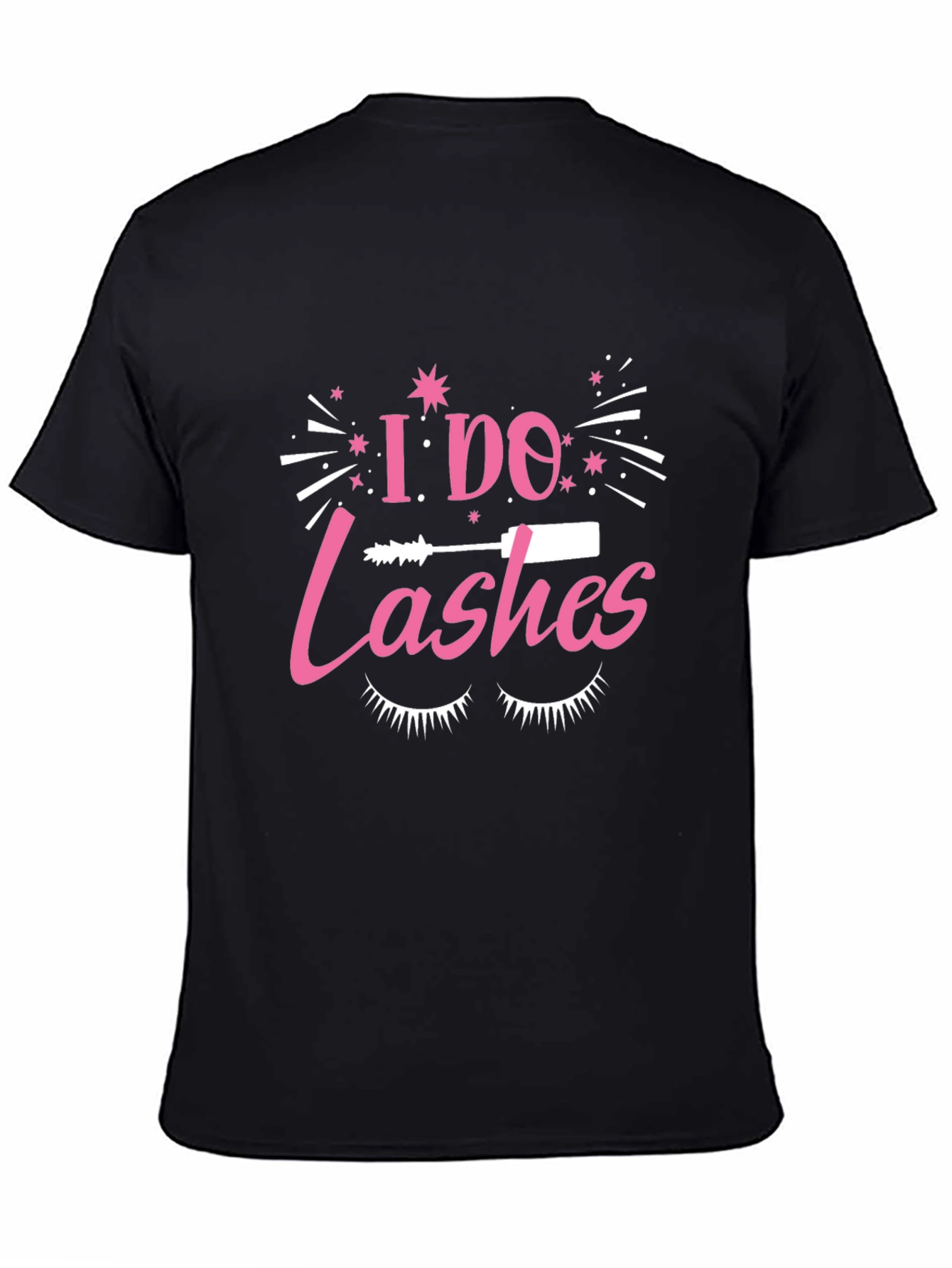 Black I Do Lashes T-Shirt - Eyelash Tech Apparel view 4