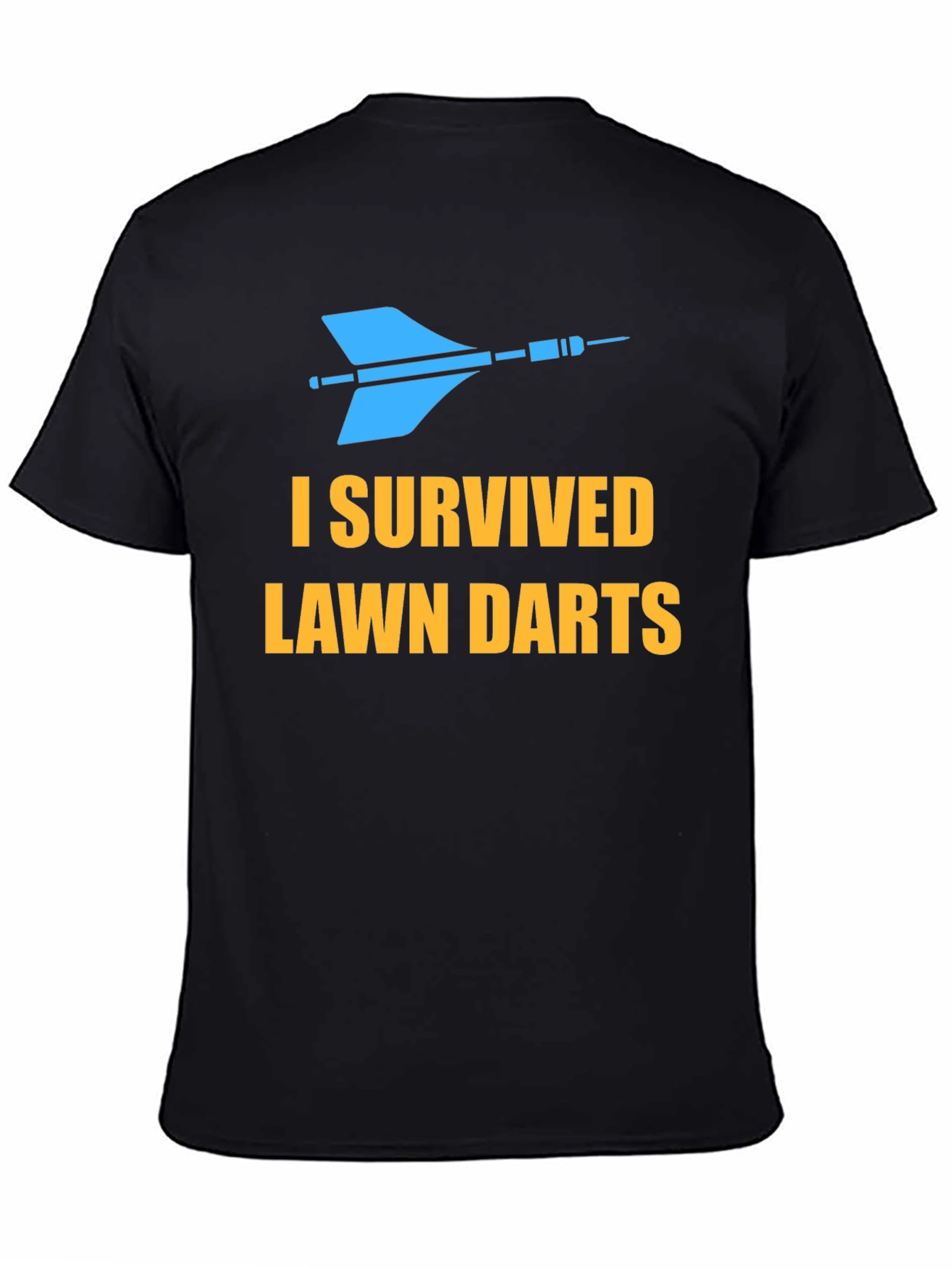 Black I Survived Lawn Darts Graphic Tee view 4