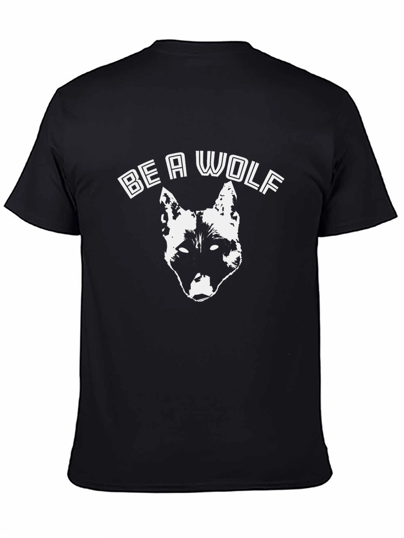 Be A Wolf Graphic T-Shirt - Black - 4