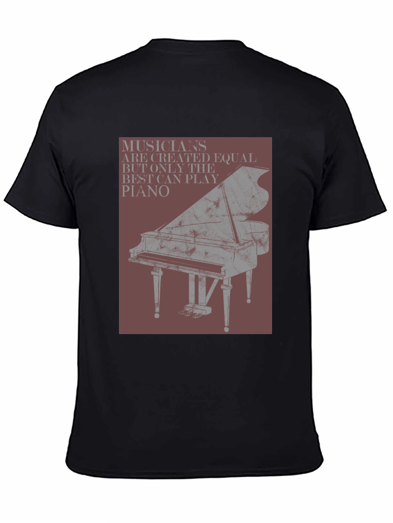 Black Musician Piano Graphic Tee - Unisex view 4