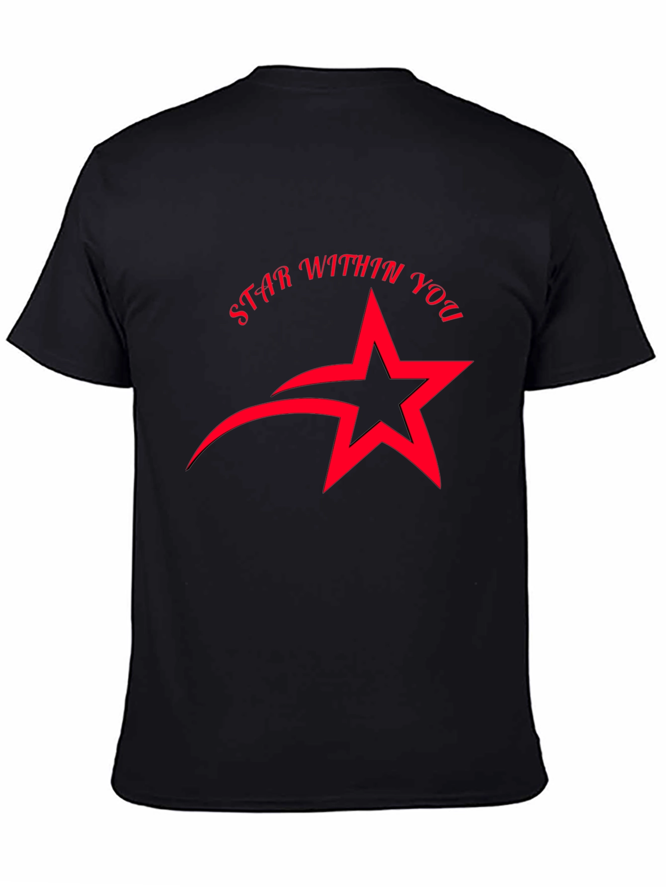 Black Star Within You Graphic Black T-Shirt view 4