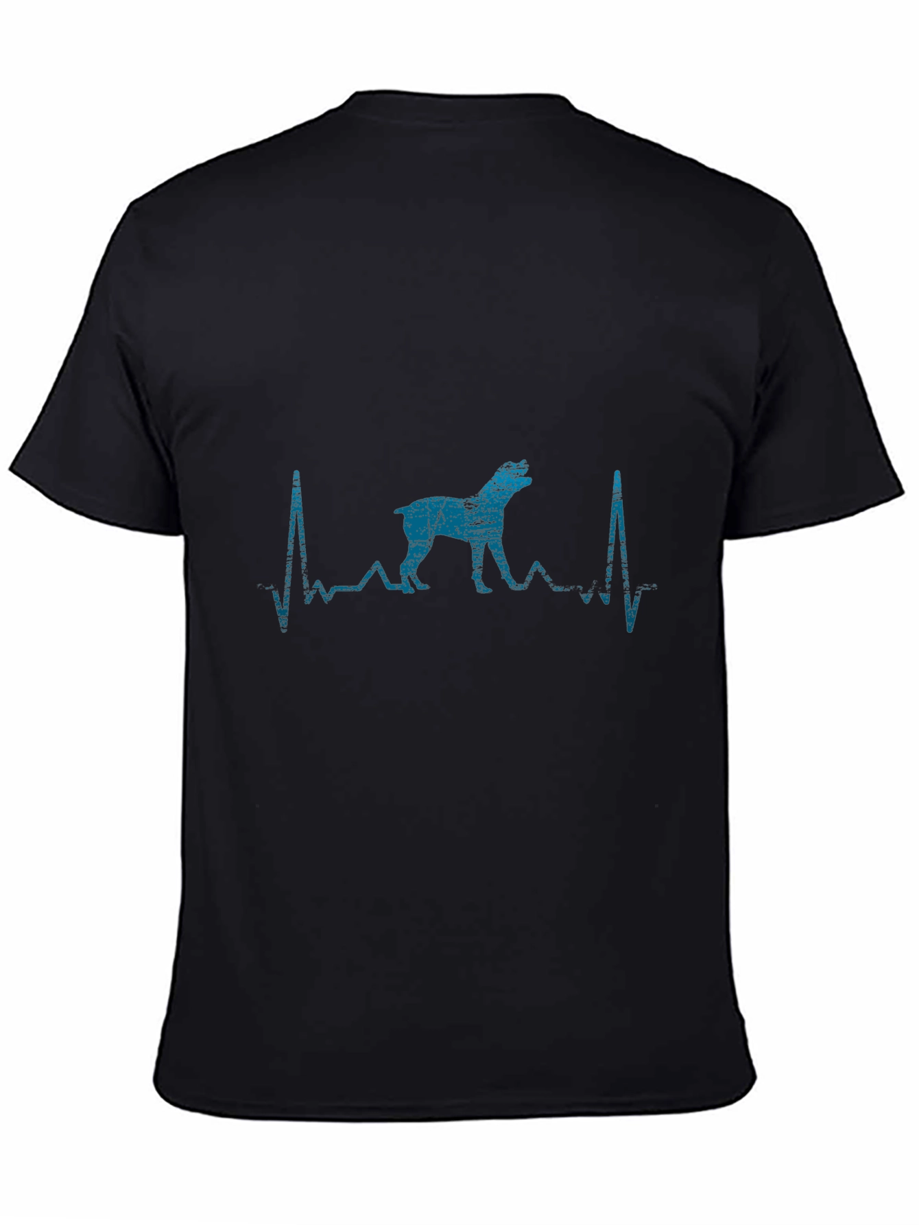 Black Dog Heartbeat Graphic Tee - Black view 4