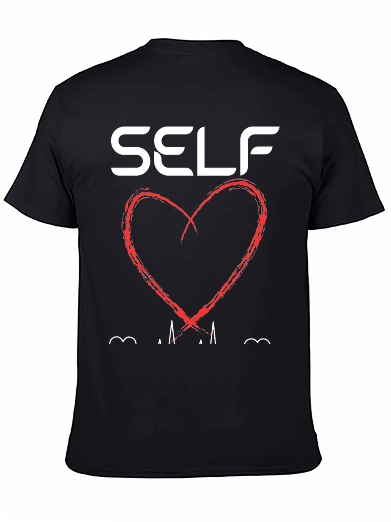 Black Self Love Graphic T-Shirt - Black view 4