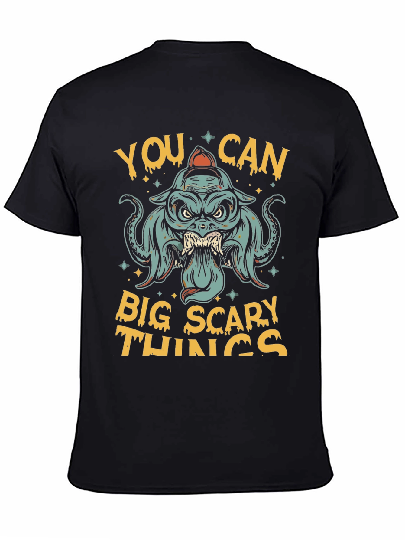 Black Big Scary Things Graphic Tee - Men's view 4